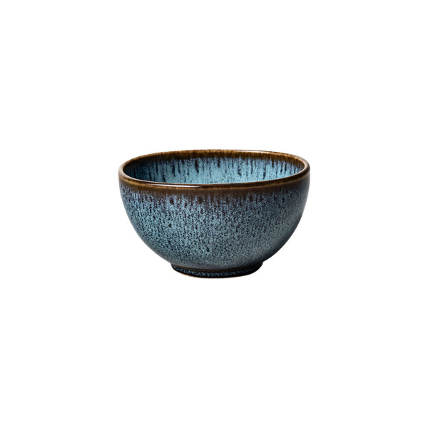 Dessertschale LAVE GLACE in blau aus Steingut