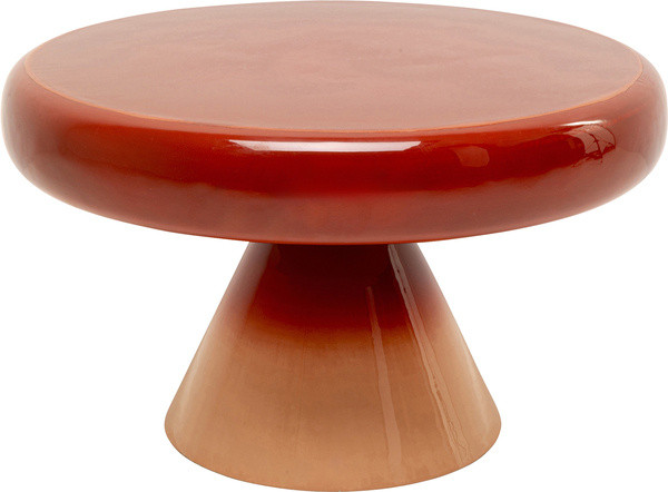 Couchtisch RICI in rot aus Stahl