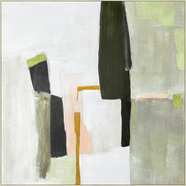 Keilrahmenbild OLIVE COLOUR in grau aus Holz