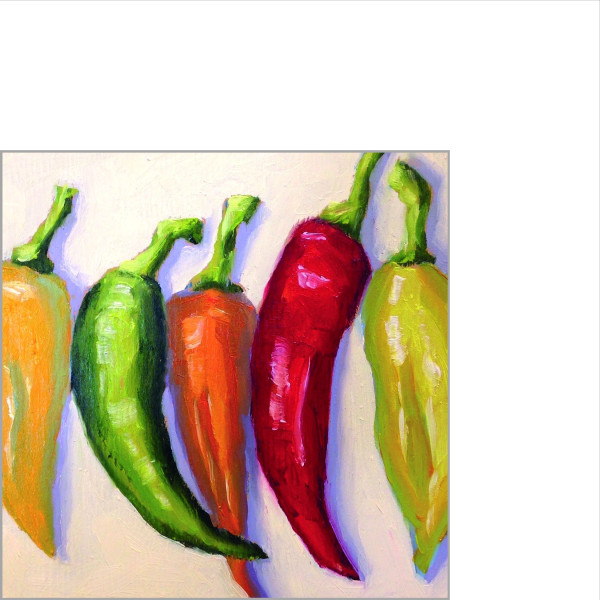 Servietten CALIENTE! in bunt aus Papier