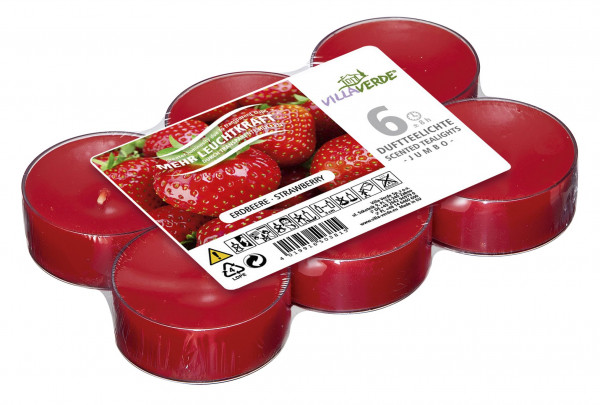 Duftteelichte JUMBO ERDBEERE