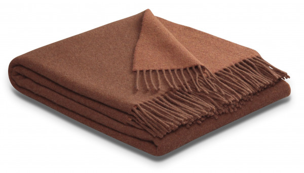 Plaid CASHMERE rot in rot aus Mischgewebe