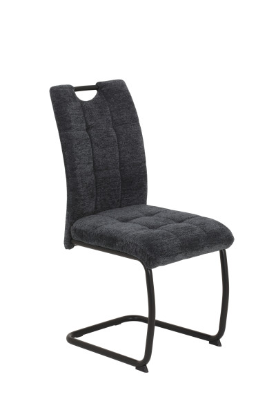 Freischwinger KARLA 2er Set in  anthrazit aus Stoff