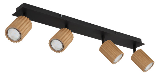 Strahler WENZEL in schwarz aus Metall