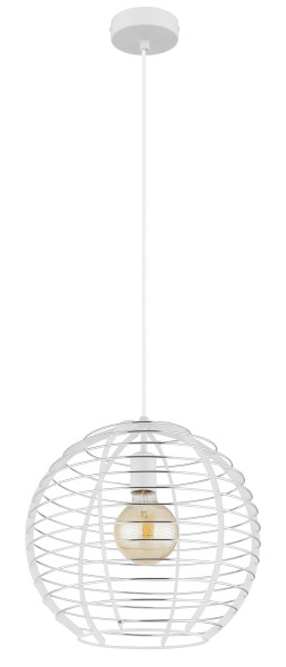Hängeleuchte NESA in weiß aus Metall