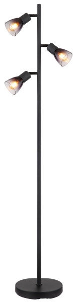 Stehleuchte SATELLA in schwarz aus Metall