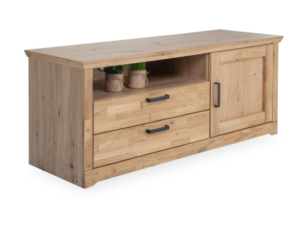 Lowboard HARPER ITHACA in Asteiche aus Massivholz