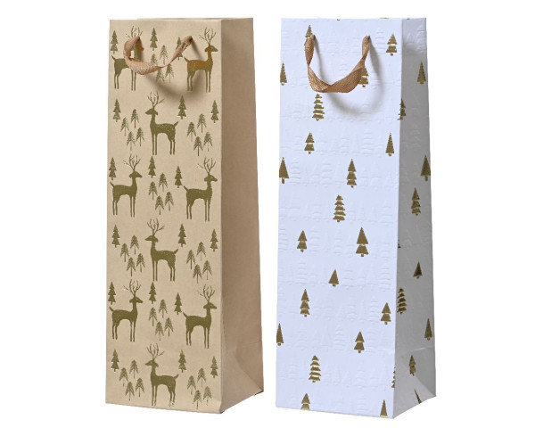 Geschenktasche in mehrfarbig aus Papier