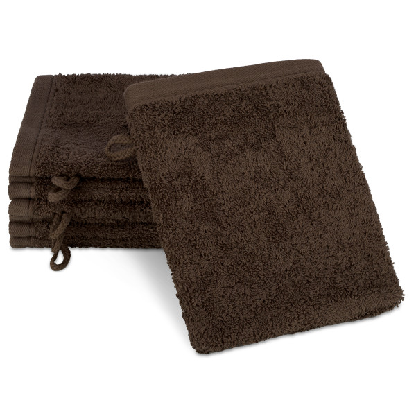 Waschhandschuh VITA mokka
