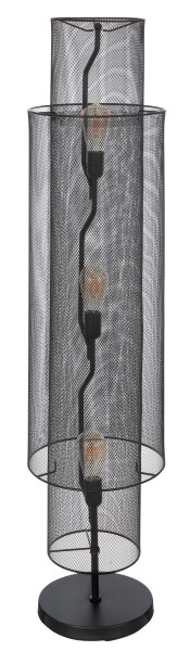 Stehleuchte AUGUSTIN in schwarz aus Metall