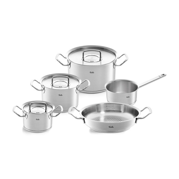 Topf-Set PROFI COLLECTION in silberfarben aus Edelstahl