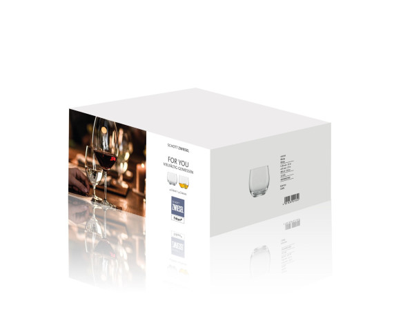 Whiskybecher-Set FOR YOU in klar aus Glas