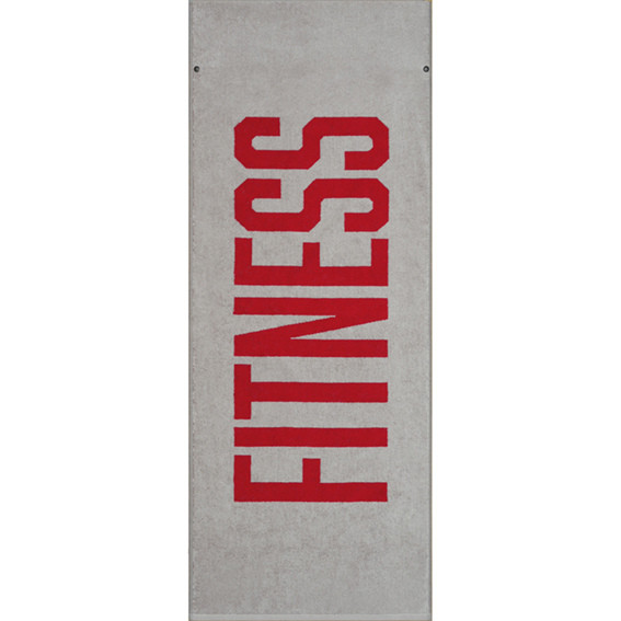 Fitnesstuch GYM in rot aus Baumwolle