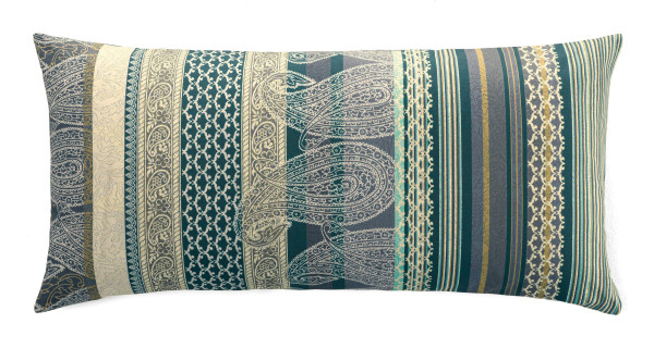 Kissenhülle TIZIANO Satin in grau aus Baumwolle