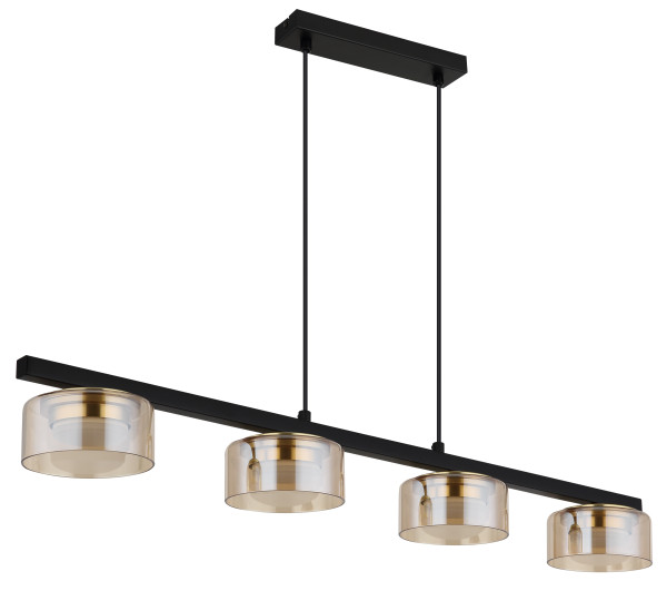 Hängeleuchte HIGGINS in schwarz aus Metall