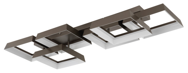 Deckenleuchte SYRAKUS in braun aus Metall