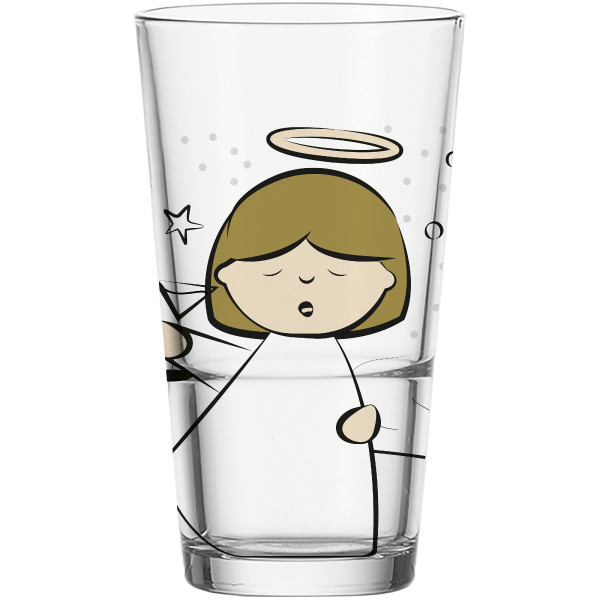Longdrinkbecher SILENZIO in mehrfarbig aus Glas