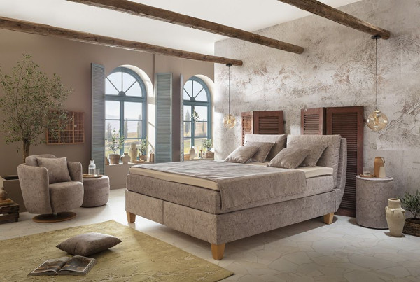 Boxspringbett bassetti FERRARA aus Stoff