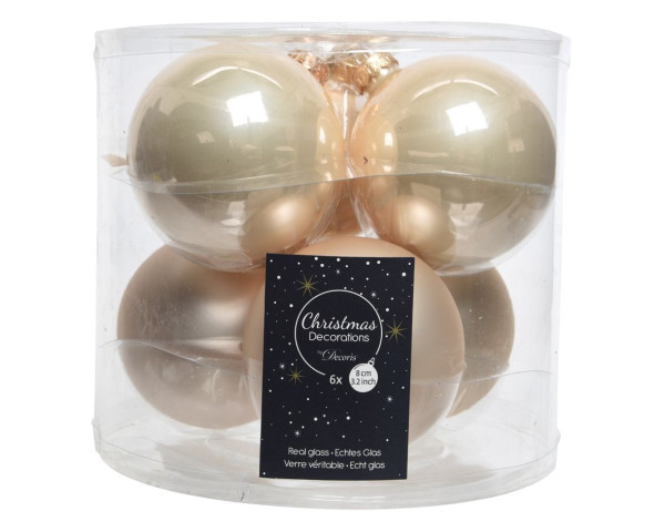 Weihnachtskugel-Box PERLE in Perlmutt aus Glas