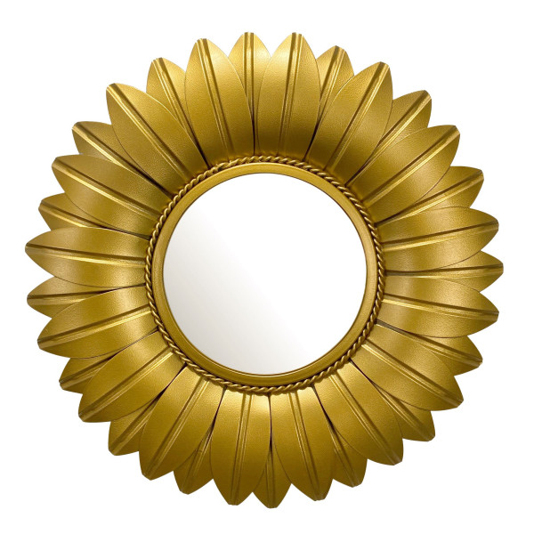 Spiegel in goldfarben aus Glas