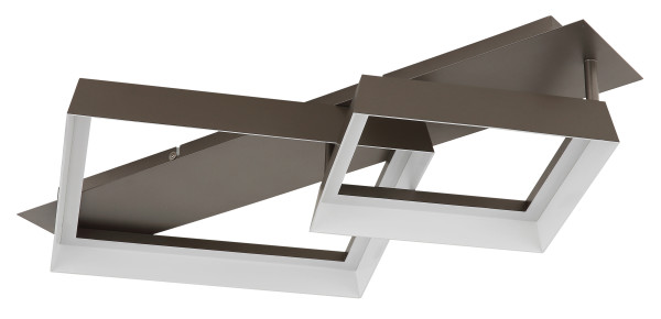 Deckenleuchte SYRAKUS in braun aus Metall