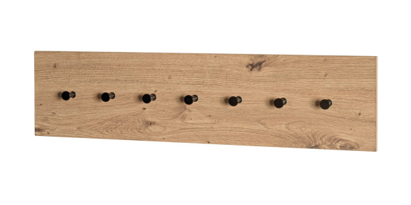 Wandgarderobe in mehrfarbig aus Materialmix
