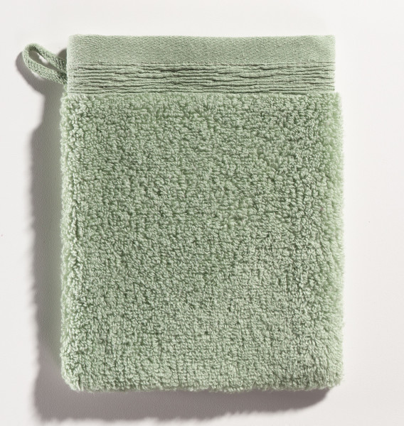 Waschhandschuh kenborg ORGANIC in jade aus Baumwolle