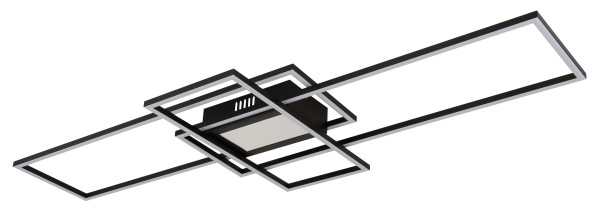 Deckenleuchte SAUNDERS in schwarz aus Metall