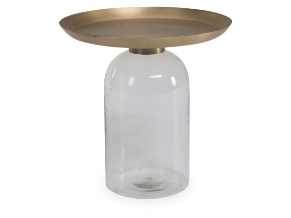 Beistelltisch HARPER CHIBUTO in goldfarben aus Messing