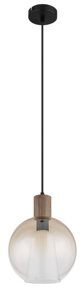 Hängeleuchte BARRY I in schwarz aus Metall