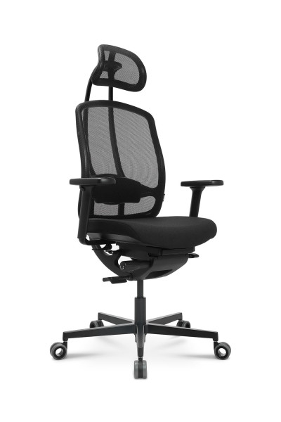 Drehstuhl AluMedic Black