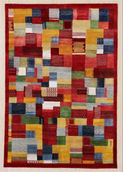 Teppich LORRI Nomad rot/multi in rot aus Schurwolle