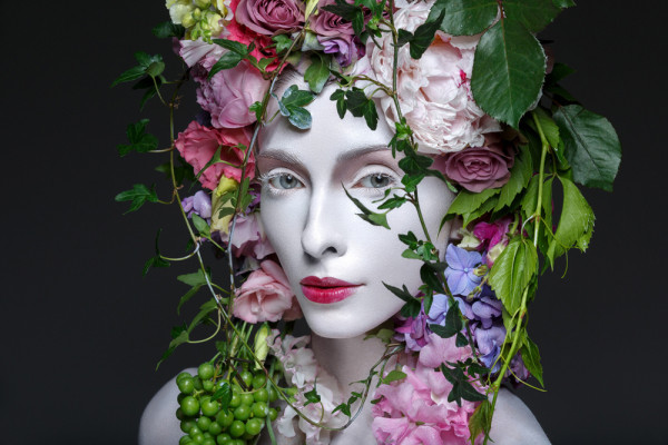 Akustikbild SCHÖNHEIT BLUMEN aus Materialmix