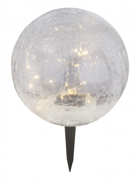 Außenleuchte Solar in schwarz aus Glas