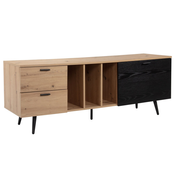 Lowboard in schwarz aus Holz