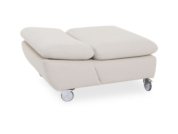 Hocker Sofamanufaktur Warwick in creme aus Stoff