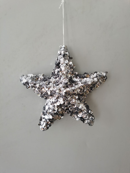 Christbaumschmuck Hänger Stern PAILLETTEN
