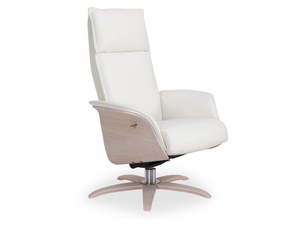 Relaxsessel SANSIBAR ALESUND 2 in white aus Leder
