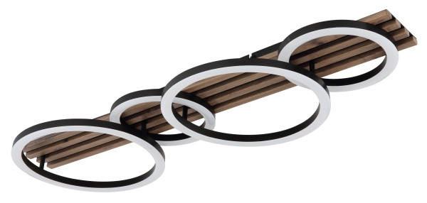 Deckenleuchte TISHA in schwarz aus Metall