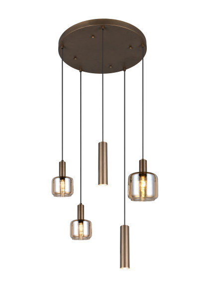 Pendelleuchte MATARO in beige aus Metall