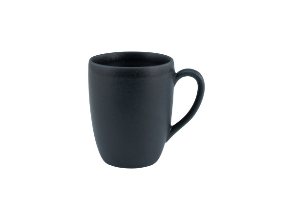 Henkelbecher SOFT TOUCH in schwarz aus Steinzeug