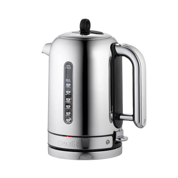 Wasserkocher Dualit Kettle in silberfarben aus Edelstahl