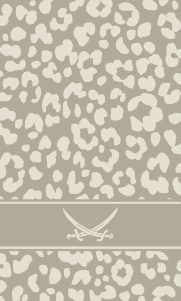 Badematte SANSIBAR LEO in taupe aus Polyacryl