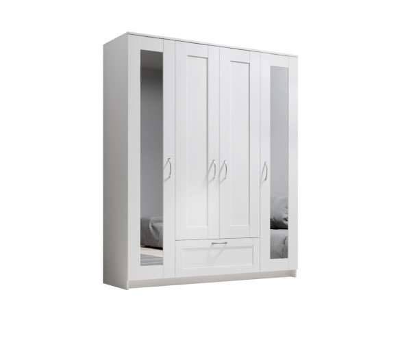 Kleiderschrank HARPER BODMIN in weiß aus Dekor