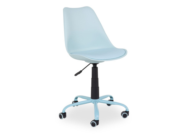 Drehstuhl GARY in blau aus Stoff