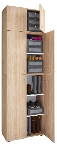 Schuhschrank LONA in  Sonoma-Eiche aus Dekor