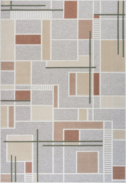 Teppich GRAFIC WASH in mehrfarbig aus Polyester