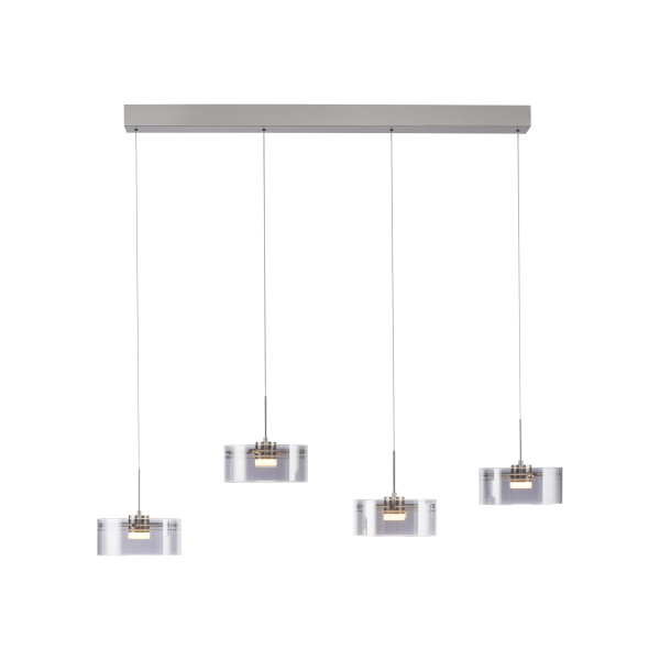 Pendelleuchte MONDO KARENA in stahl aus Glas