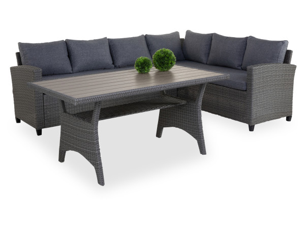 Lounge Outdoor TAMPA 3-tlg. in braungrau