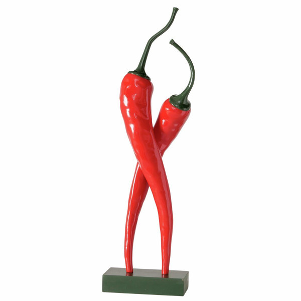 Aufsteller PEPERONI in rot aus Kunstharz